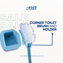 Corner Toilet Brush & Holder
